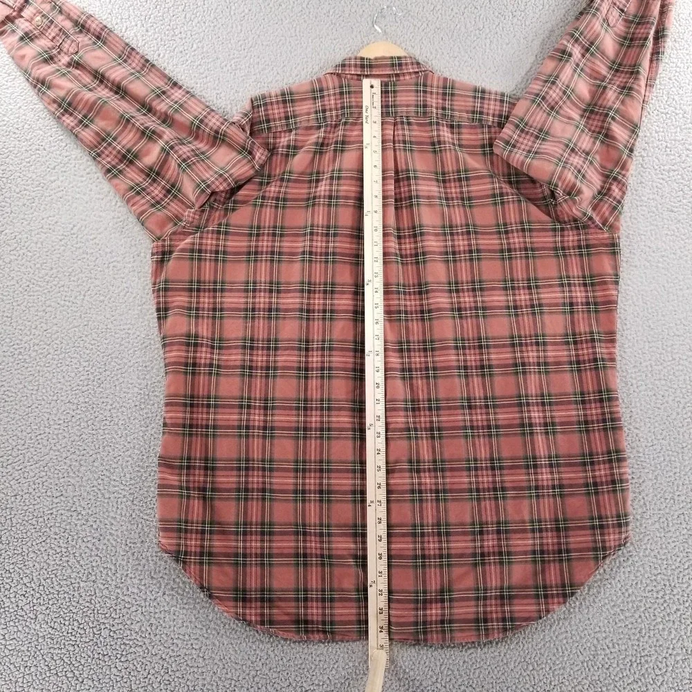 Polo Ralph Lauren Shirt Mens 2XLT Brown Plaid Button Down Casual Dress Oxford